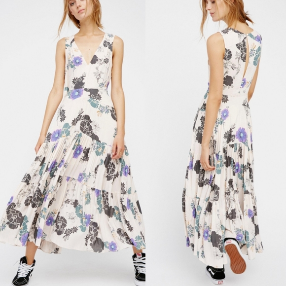 Free People Dresses & Skirts - 🎉Free People Sure Thing Printed Floral Maxi Dress